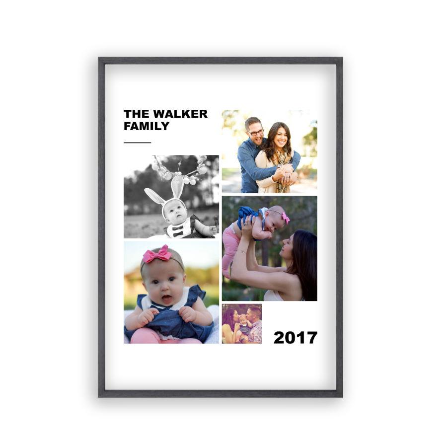Personalised Family Photographs Collage Print - Blim & Blum