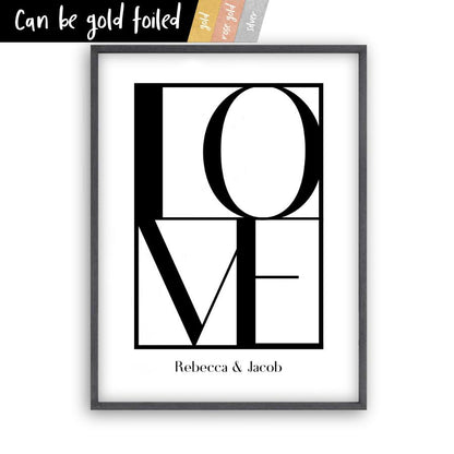 Personalised Love Print - Blim & Blum