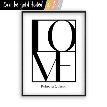 Personalised Love Print - Blim & Blum