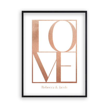 Personalised Love Print - Blim & Blum