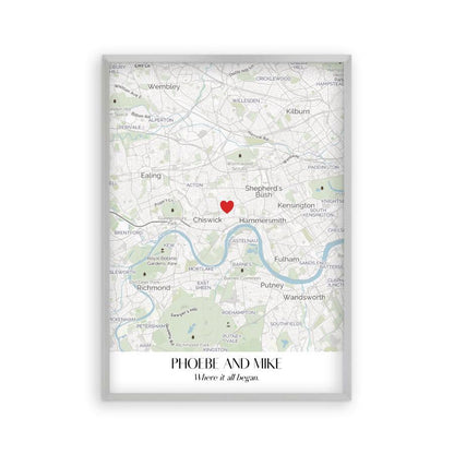 Personalised Special Place Map Print - Blim & Blum
