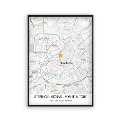 Personalised Special Place Map Print - Blim & Blum