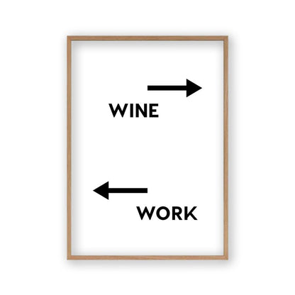 Personalised Drink Work Direction Print - Blim & Blum