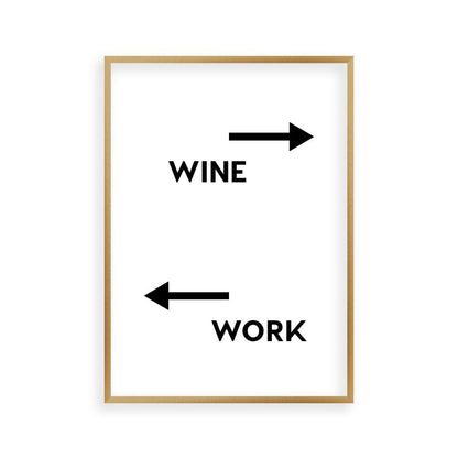Personalised Drink Work Direction Print - Blim & Blum
