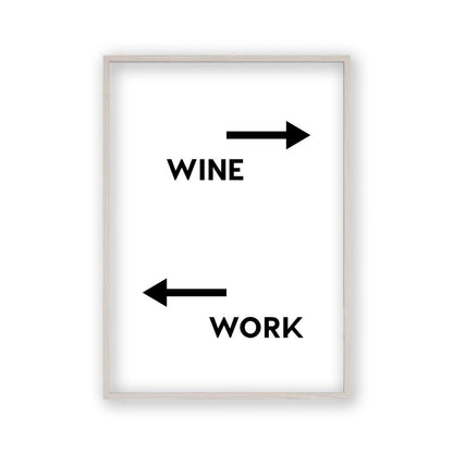 Personalised Drink Work Direction Print - Blim & Blum