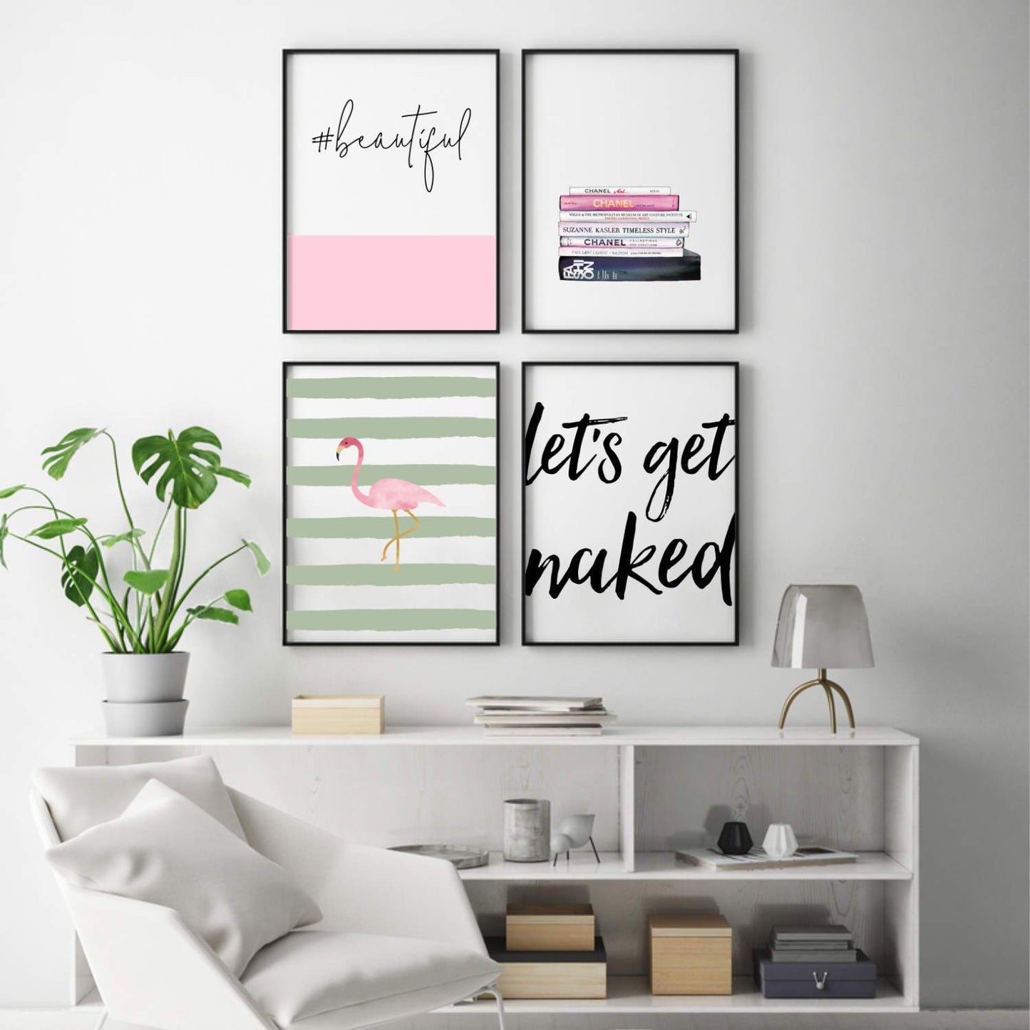 Flamingo Watercolour Print - Blim & Blum