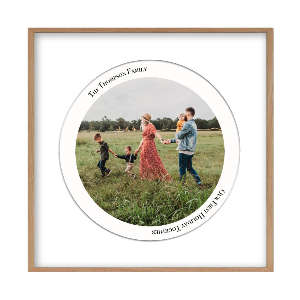 Personalised Circular Photo Print