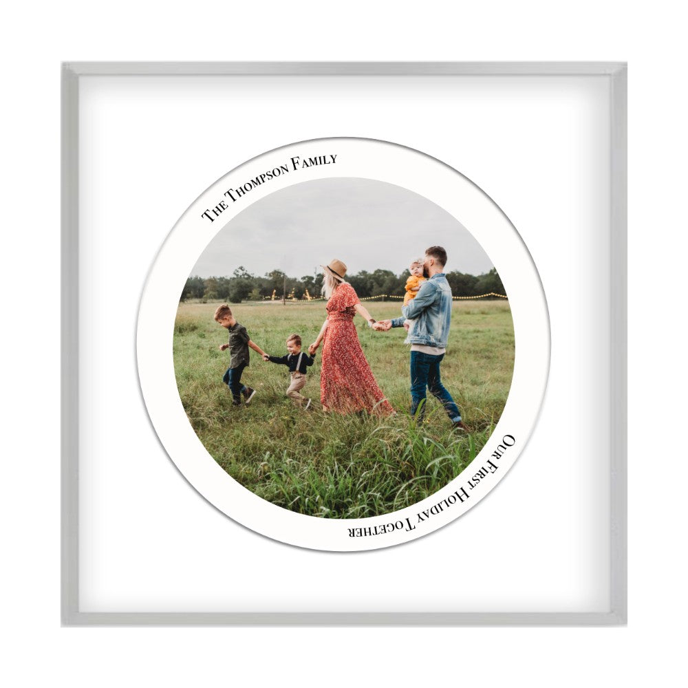 Personalised Circular Photo Print